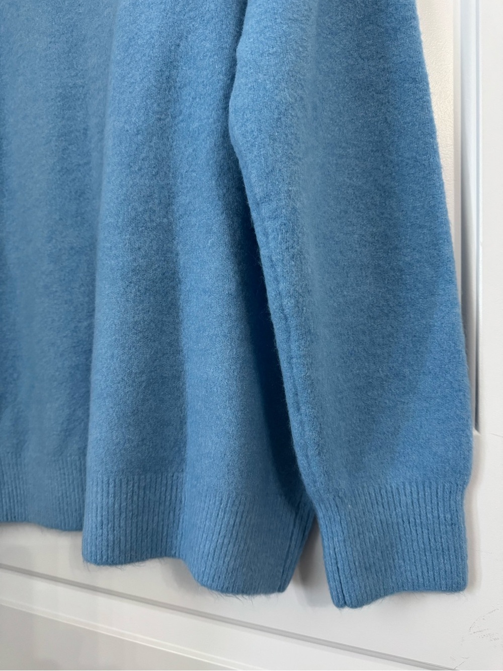 NWT Zara Blue Oversized Crewneck Sweater, size small - Picture 6 of 8